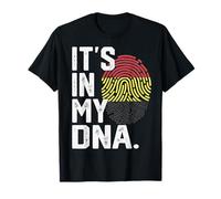 Drapeau des Racines de la Belgique - Empreintes digitales patriotiques T-Shirt