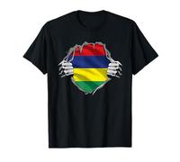 Drapeau des racines de l'île Maurice T-Shirt