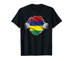 Drapeau des racines de l'île Maurice T-Shirt