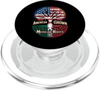 Drapeau des Racines mexicaines cultivées par l'Amérique pour Homme et Femme PopSockets PopGrip pour MagSafe