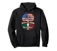 Drapeau des Racines mexicaines cultivées par l'Amérique pour Homme et Femme Sweat à Capuche