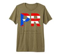 Drapeau des Relations publiques de Porto Rico Isla Del Encanto Mois du Patrimoine T-Shirt Haut de Gamme