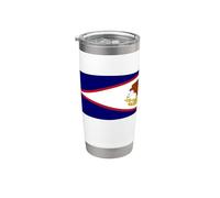 Drapeau des Samoa américaines des Samoa américaines Gobelet isotherme en acier inoxydable double paroi
