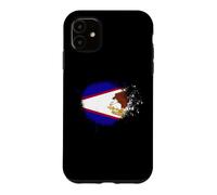 Drapeau des Samoa américaines en Spray Style éclaboussures de Peinture Coque pour iPhone 11
