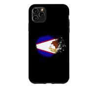 Drapeau des Samoa américaines en Spray Style éclaboussures de Peinture Coque pour iPhone 11 Pro Max