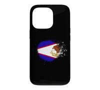 Drapeau des Samoa américaines en Spray Style éclaboussures de Peinture Coque pour iPhone 13 Pro