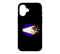 Drapeau des Samoa américaines en Spray Style éclaboussures de Peinture Coque pour iPhone 16