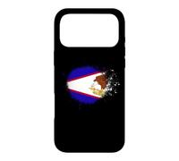 Drapeau des Samoa américaines en Spray Style éclaboussures de Peinture Coque pour iPhone 17 Pro Max