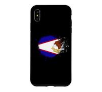Drapeau des Samoa américaines en Spray Style éclaboussures de Peinture Coque pour iPhone XS Max