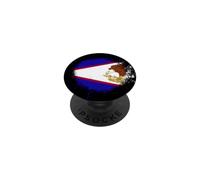 Drapeau des Samoa américaines en Spray Style éclaboussures de Peinture PopSockets PopGrip Adhésif