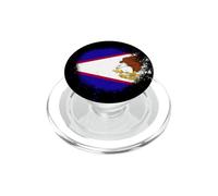 Drapeau des Samoa américaines en Spray Style éclaboussures de Peinture PopSockets PopGrip pour MagSafe