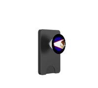 Drapeau des Samoa américaines en Spray Style éclaboussures de Peinture PopSockets PopWallet pour MagSafe