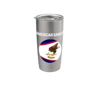 Drapeau des Samoa américaines moderne Gobelet isotherme en acier inoxydable double paroi