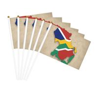 Drapeau des Seychelles - Carte comme une grenouille - Poteau de drapeau portable - Pour décoration d'événements - Utilisation polyvalente - Activités de groupe