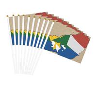 Drapeau des Seychelles Map02 - Mât de drapeau portable - Pour décoration d'événements - Utilisation polyvalente - Activités de groupe