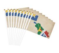 Drapeau des Seychelles Map03 - Drapeau portable - Pour décoration d'événements - Utilisation polyvalente - Activités de groupe