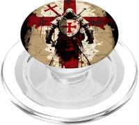 Drapeau des Templiers Croisé Croix Soldat du Christ PopSockets PopGrip pour MagSafe