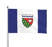 Drapeau Des Territoires Du Nord-Ouest Bannière Drôle Drapeaux De Jardin Avec Œillets Garden Flag Pour Porche Extérieure Balcon 90X150 Cm