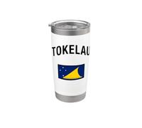 Drapeau des Tokélaou Gobelet isotherme en acier inoxydable double paroi