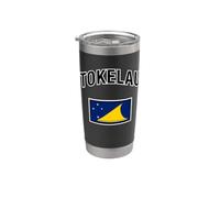 Drapeau des Tokélaou Gobelet isotherme en acier inoxydable double paroi