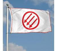 Drapeau Des Trois Flèches Front De Fer Allemand Front Eiserne Social-Démocrate Blanc Garden Flag Colorée Bannière Durable Drapeau De Jardin Décoration Pour Intérieure Extérieure Pelouse 90X152Cm