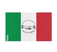 Drapeau des Villes libres de Menton et Roquebrune Plusieurs Tailles en Polyester 120x180cm 5. 1 œillet chaque coin