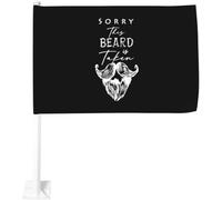 Drapeau Désolé, Cette Barbe Est Déjà Prise. Drapeau Militaire Couleurs Vives Traditionnel Bannière À Œillets, Pour D'Intérieur, Les Bureaux, Balcon, 90x150cm