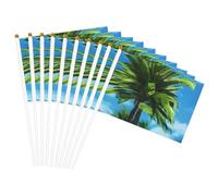 Drapeau d'été léger imprimé palmier pour fêtes, événements, anniversaire, décoration diverses occasions