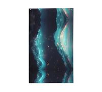 Drapeau d'étoiles de science-fiction. Drapeau décoratif d'extérieur 0,9 x 1,5 m, bannière verticale en polyester. Convient pour une utilisation en extérieur