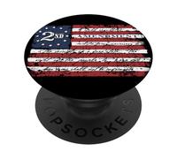 Drapeau Deuxième Amendement - 2A Constitution Patriotique Art PopSockets PopGrip Adhésif