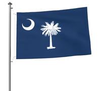Drapeau d'extérieur de la Caroline du Sud - 0,6 x 0,9 m pour l'extérieur, drapeau de jardin et de cour parfait pour la décoration d'été
