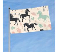 Drapeau d'extérieur double face de 0,9 x 1,5 m - Grande bannière de vacances avec 2 œillets en laiton - Joli drapeau de cour - Pour toutes les saisons - Pour jardin, pelouse, décoration extérieure