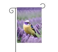 Drapeau d'extérieur imprimé fleurs lavande violet 30,5 x 45,7 cm, décorations de cour, cadeaux pour décoration de maison, fournitures de fête