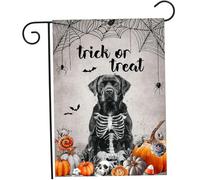 Drapeau d'Halloween, drapeau du jardin d'Halloween 12x18 pouces Jardin de sorcières résistantes à la cour à double face, toutes sorcières ne vivent pas dans des drapeaux de pelouse gothique Salem