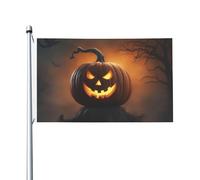Drapeau d'Halloween fantôme citrouille 1 extérieur quatre saisons drapeau de vacances double face avec boutonnière fond décoratif fournitures de fête