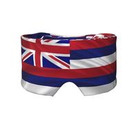 Drapeau d'Hawaï American Masque de sommeil réglable et cache-oreilles, bandeau de sommeil latéral unisexe (68,1 x 10,9 cm), couverture confortable pour l'intérieur et l'extérieur, voyage, yoga,
