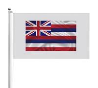 Drapeau d'Hawaï double face 91 x 152 cm Drapeau extérieur lourd triple couche double face 91 x 152 cm Bannière de jardin en polyester