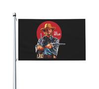 Drapeau d'intérieur et d'extérieur Clint Actor Eastwood Drapeau double face en polyester avec œillets en métal 0,9 x 1,5 m