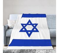 Drapeau D'Israël À Franges Dorées Couvertures Lit Épaisse Plaid Polaire Flanelle Léger Couverture pour Chambre Voyage Domicile L