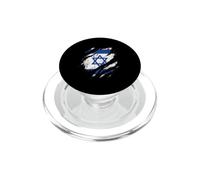 Drapeau d'Israël déchiré Motif étoile de David PopSockets PopGrip pour MagSafe