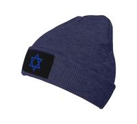 Drapeau D'Israël Homme Femme Bonnet À Revers Mode Bonnets De Ski Chaud Bonnet d'hiver pour Course Cyclisme Hiver