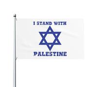 Drapeau d'Israël "Je me tiens avec Israël" 3 x 5 "Dieu prie pour Israël"