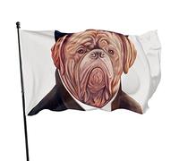 Drapeau Dogue de Bordeaux 0,9 x 1,5 m Drapeau de Jardin Maison Drapeaux Extérieur Décoration de Jardin