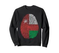 Drapeau d'Oman ADN Empreinte Digitale Patrimoine Ancestry Traditions Sweatshirt