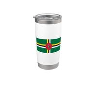 Drapeau dominicain de la Dominique Gobelet isotherme en acier inoxydable double paroi