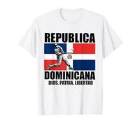 Drapeau dominicain RD République Dominicaine Baseball Bandera T-Shirt