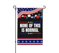 Drapeau double face 28x40 « Rien de tout cela n'est normal » - Protestation contre le verglas - Décoration de