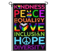 Drapeau double face 30,5 x 45,7 cm LGBTQ Pride Décoration extérieure