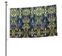 Drapeau double face « A Puff In Time » de 1,5 x 2,4 m avec œillets pour décoration de patio, porche, événement de groupe.