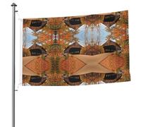 Drapeau double face avec œillets - 1,5 x 2,4 m - Drapeau décoratif pour patio, porche, événement de groupe.